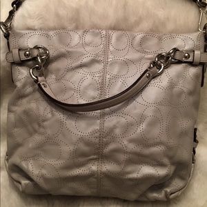 COACH Brooke PERFORATED Leather Hobo Bag